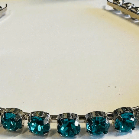 Headpiece - blue zircon colour