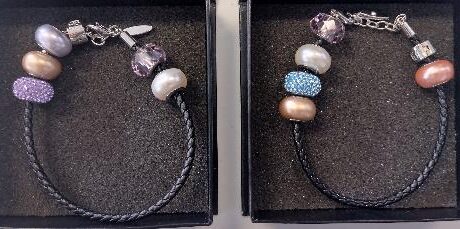 Leatherette Charm Bracelets